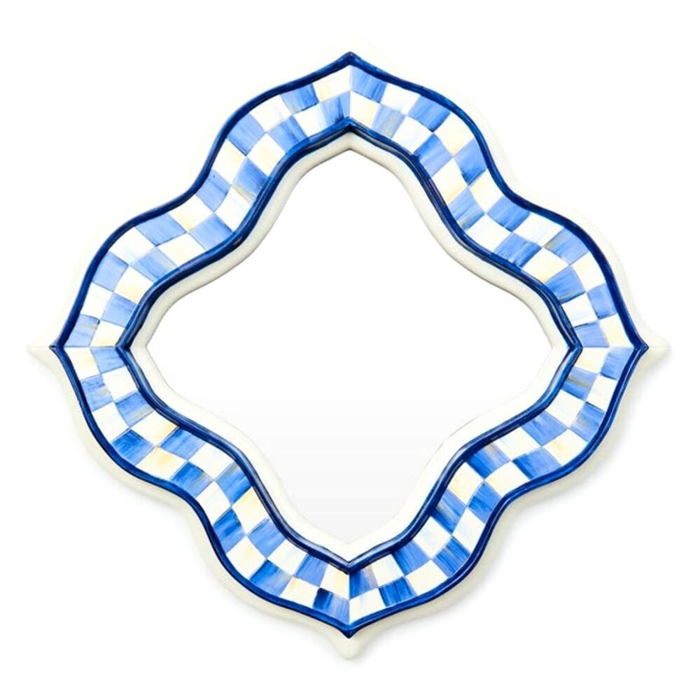 Brand New Mackenzie-Childs Royal Quatriflower Small Wall Mirror